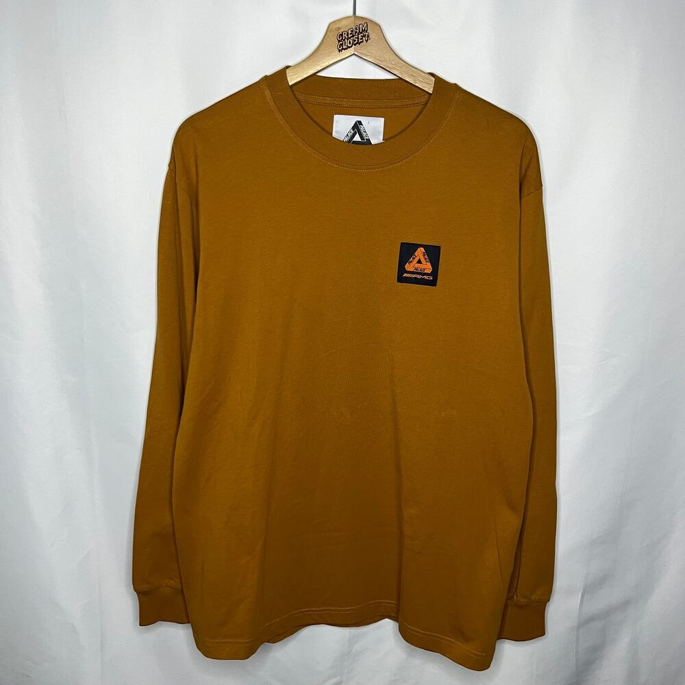 Palace x Mercedes Benz AMG 2.0 Longsleeve Tee in Caramel Brown M